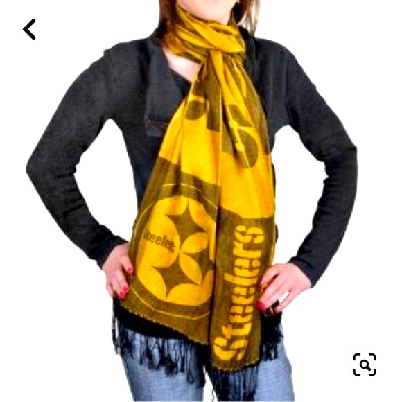 Accessories - Pittsburgh Steelers Black & Gold Long Scarf